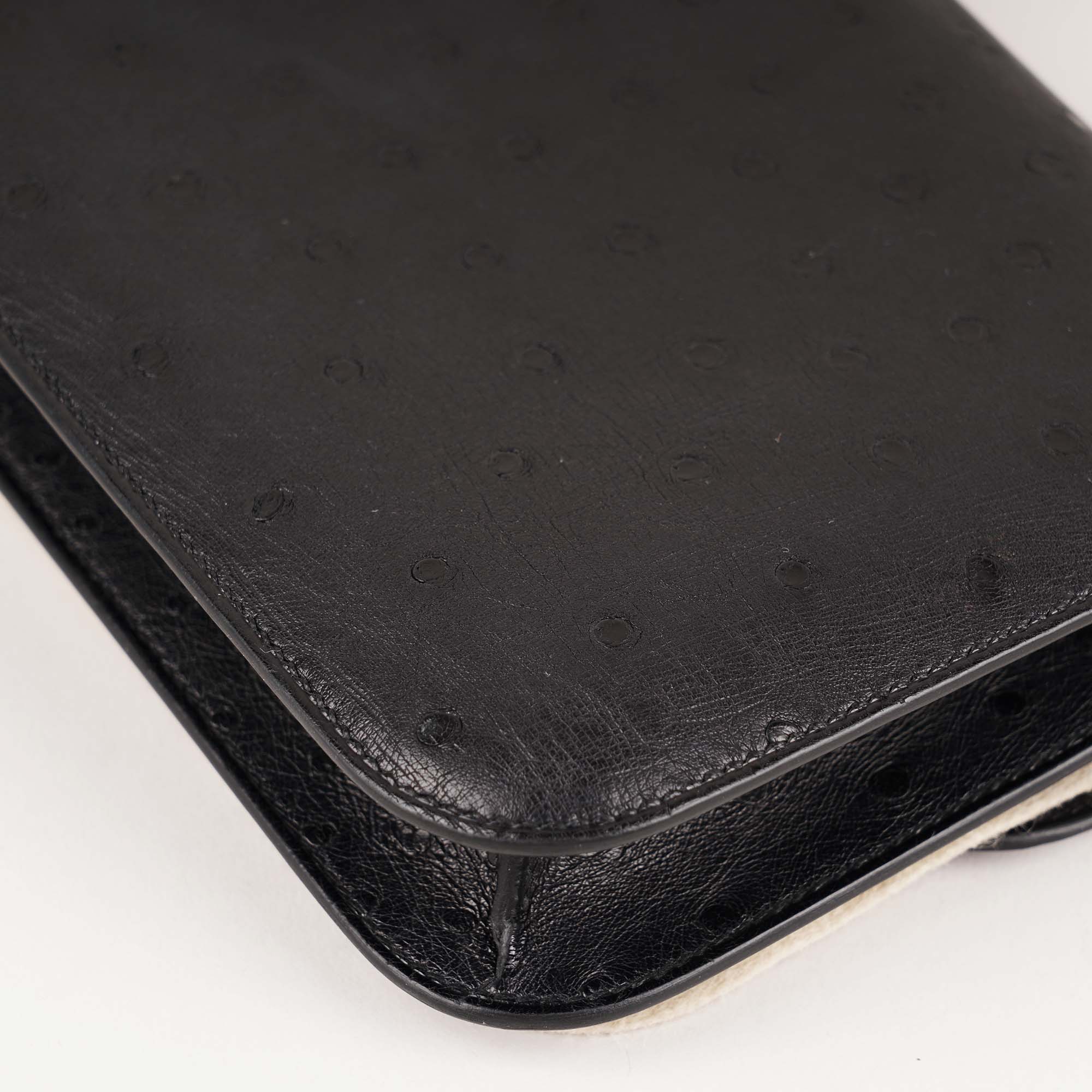 Constance Elan Ostrich Shoulder Bag - Image 10