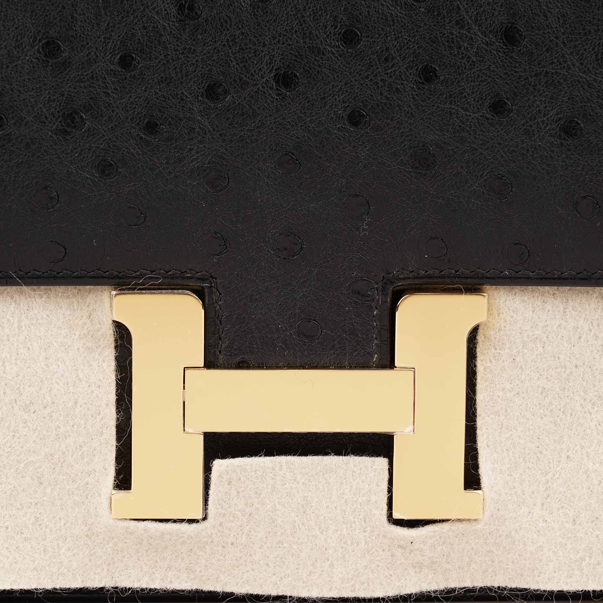 Constance Elan Ostrich Shoulder Bag - Image 3